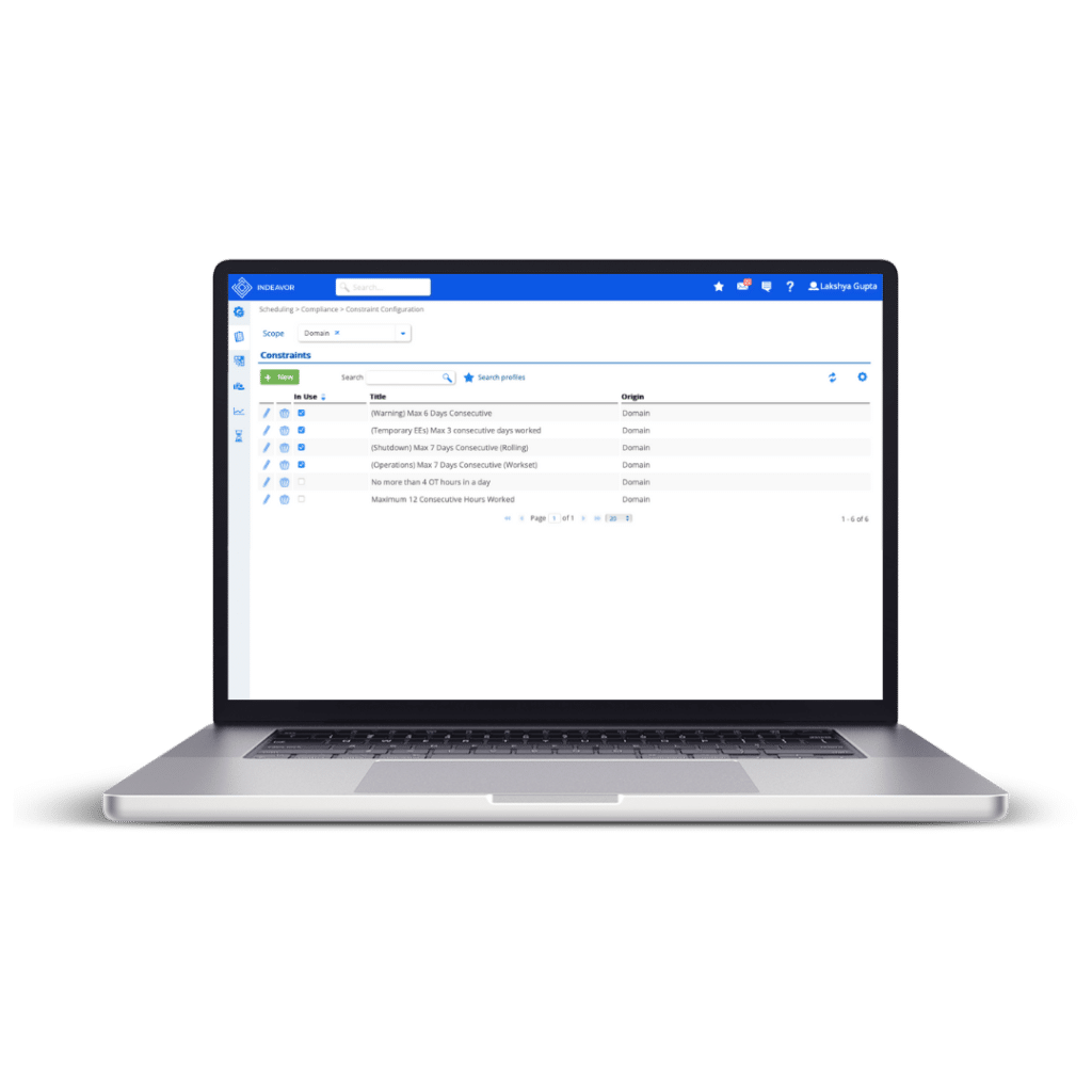 Constraint Configuration - People Operations Platform